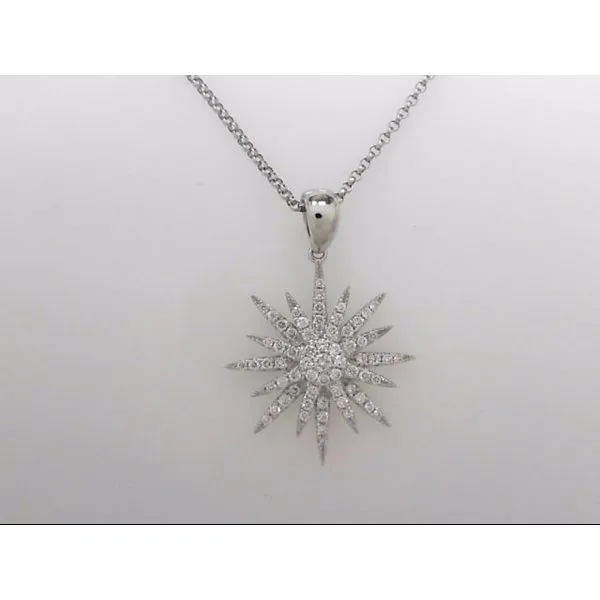 18k White Gold Pendant With 65 Diamonds Orin Jewelers Northville, MI