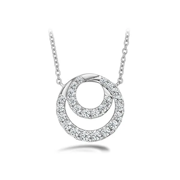 18Kwg  Optima Diamond Circle Pendant By Hearts On Fire With 24 Diamonds Orin Jewelers Northville, MI