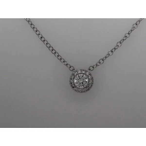 14k White Gold Pendant With 15 Diamonds Orin Jewelers Northville, MI