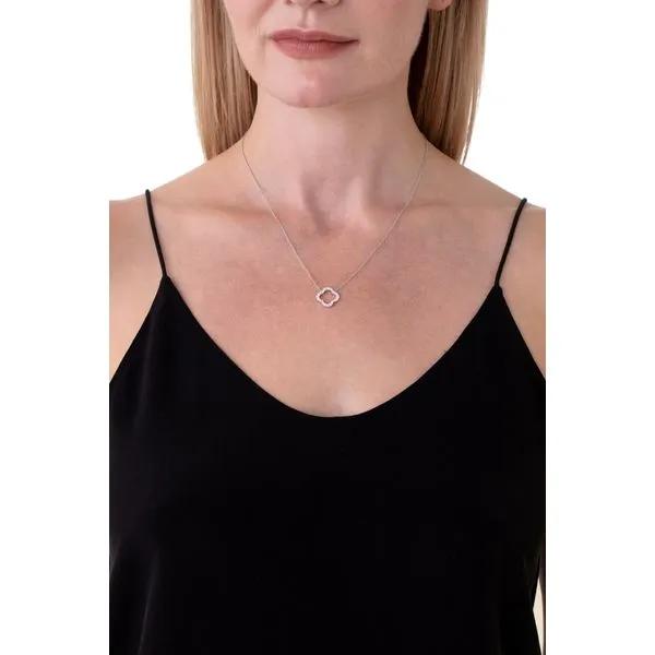 18k White Gold Signature Petal Pendant by Hearts on Fire Image 3 Orin Jewelers Northville, MI