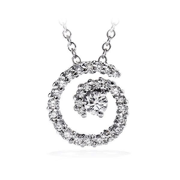 18 Karat White Gold Mystical Pendant by Hearts on Fire With 28 Diamonds Orin Jewelers Northville, MI