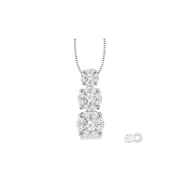 14k White Gold Pendant With 27 Diamonds Orin Jewelers Northville, MI