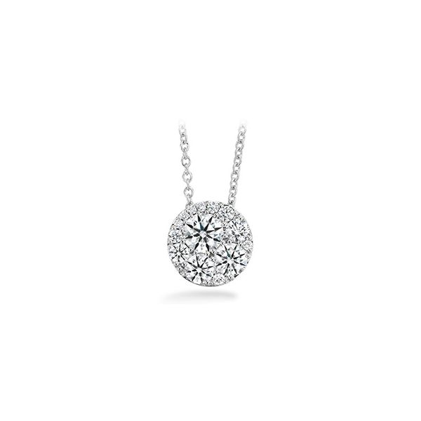 18k White Gold TESSA DIAMOND CIRCLE PENDANT by Hearts on Fire Orin Jewelers Northville, MI