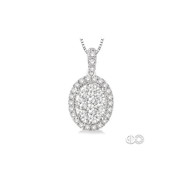 Lady's 14K White Gold Lovebright Pendant w/26 Diamonds Orin Jewelers Northville, MI