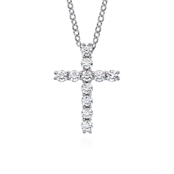18k White Gold Diamond Cross With 11 Diamonds Orin Jewelers Northville, MI
