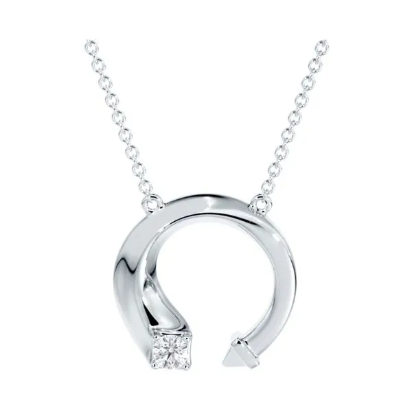 18k White Gold Pendant With 1 Diamond Orin Jewelers Northville, MI