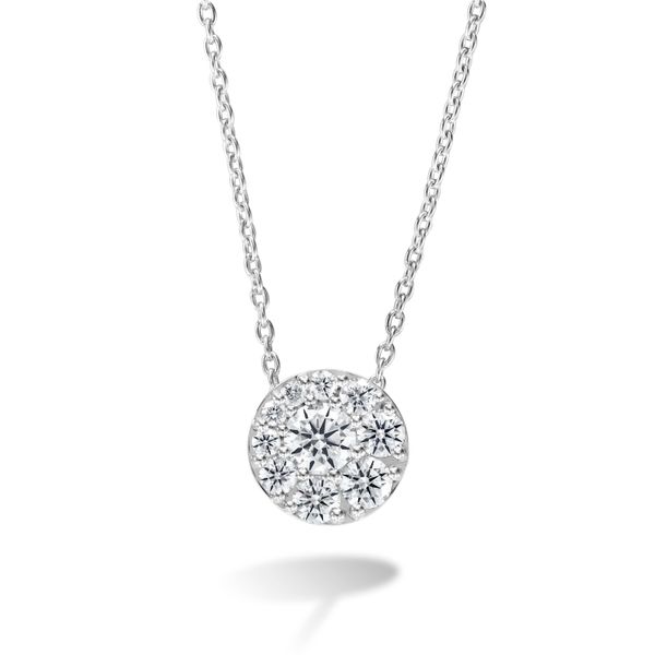 18k White Gold TESSA DIAMOND CIRCLE PENDANT by Hearts on Fire Orin Jewelers Northville, MI