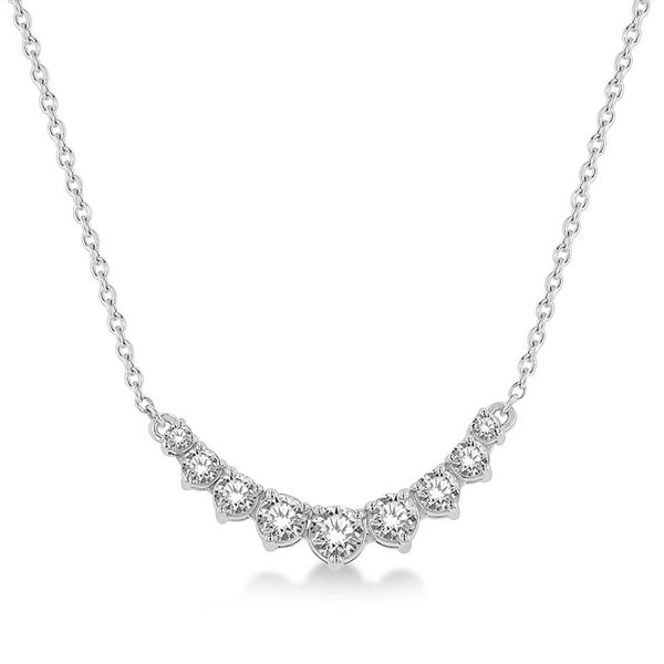 14k White Necklace With 7 Diamonds Orin Jewelers Northville, MI