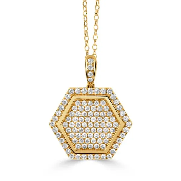 18k Yellow Gold Pendant With 101 Diamonds Orin Jewelers Northville, MI