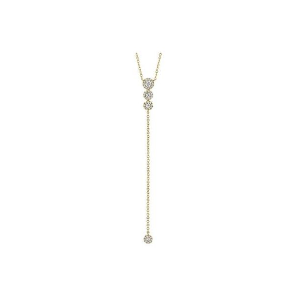 14K Yellow Gold Diamond Lariat Necklace Orin Jewelers Northville, MI