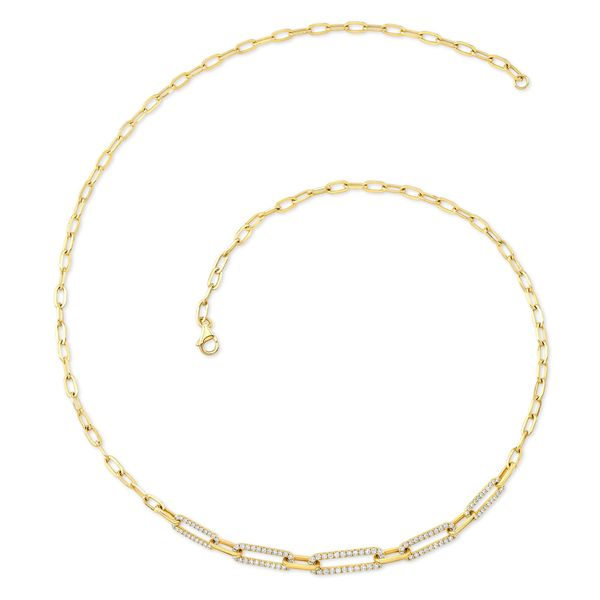14k Yellow Gold Necklace With 102 Diamonds Orin Jewelers Northville, MI
