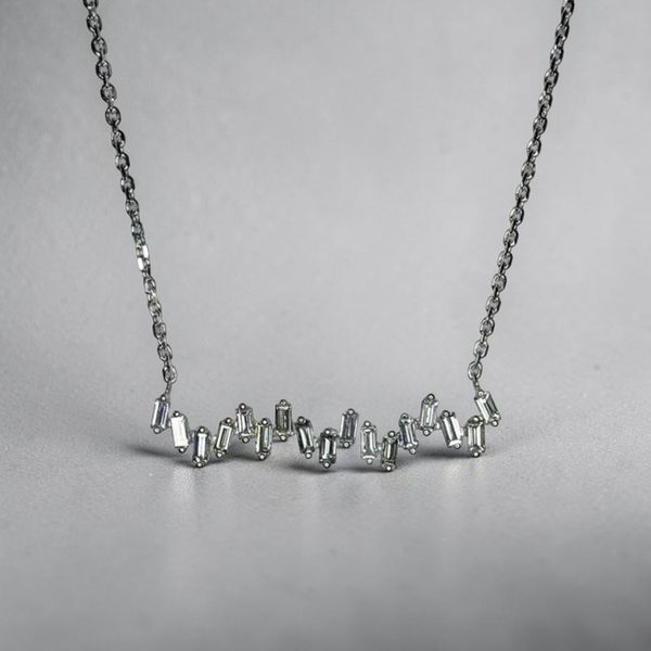 Estate Collection - 18K White Gold Diamond Necklace Orin Jewelers Northville, MI