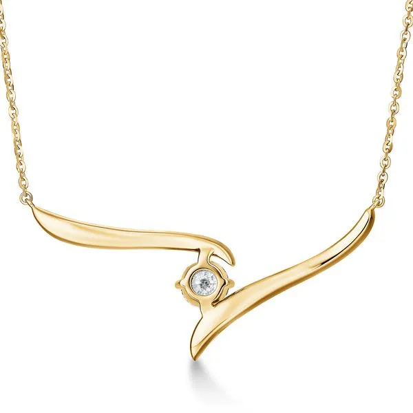 VELA SOLITAIRE CROSSOVER PENDANT Image 3 Orin Jewelers Northville, MI