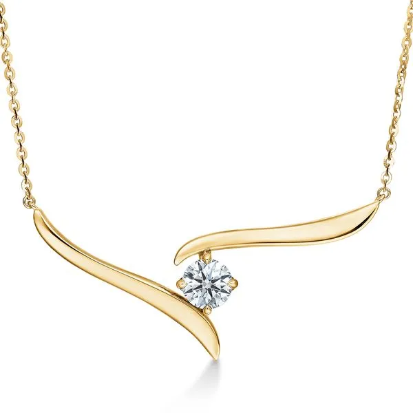 VELA SOLITAIRE CROSSOVER PENDANT Orin Jewelers Northville, MI