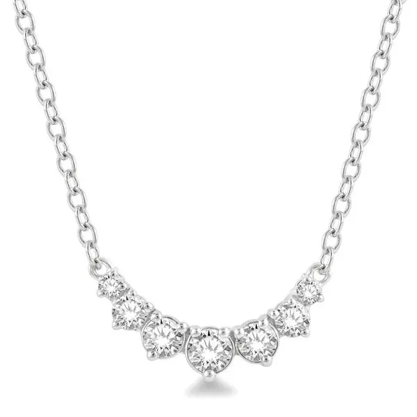 Graduated Diamond Smile Necklace Orin Jewelers Northville, MI