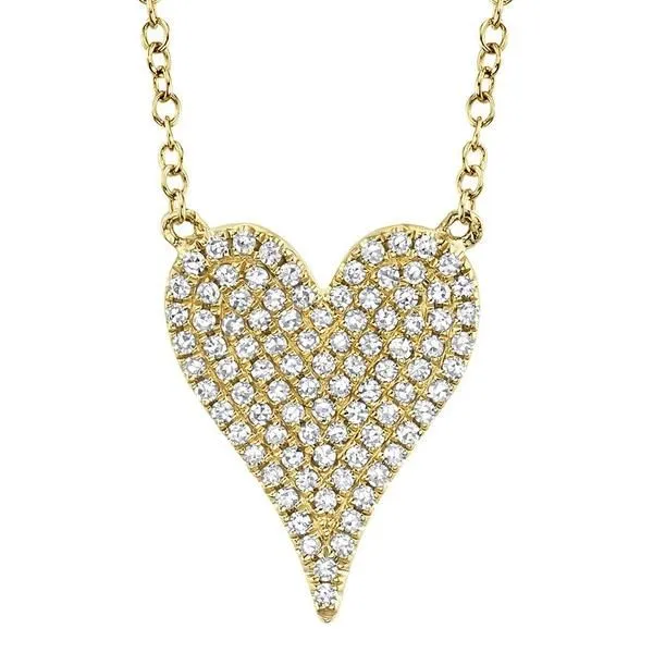 Pavé Diamond Heart Pendant Orin Jewelers Northville, MI