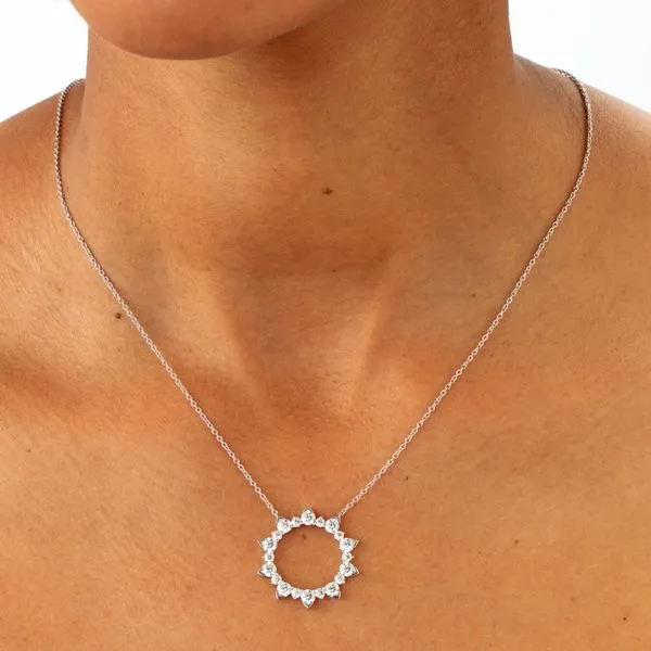 Aerial Eclipse Diamond Necklace Image 2 Orin Jewelers Northville, MI