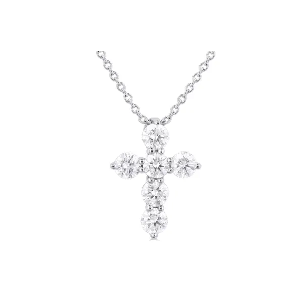 14k White Gold Diamond Cross Pendant Orin Jewelers Northville, MI