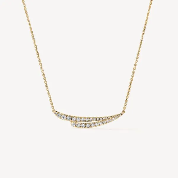 18K Yellow Gold Necklace With 30 Diamonds Orin Jewelers Northville, MI