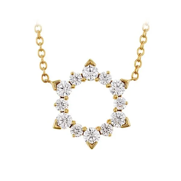 18K Yellow Gold Diamond Pendant by Hearts on Fire Orin Jewelers Northville, MI