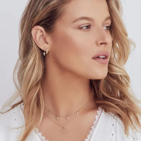 Diamond Cross Pendant Image 2 Orin Jewelers Northville, MI