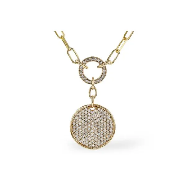 14K Yellow Gold Diamond Fashion Necklace Orin Jewelers Northville, MI