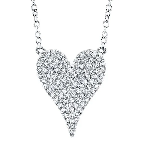 Pavé Diamond Heart Pendant Orin Jewelers Northville, MI