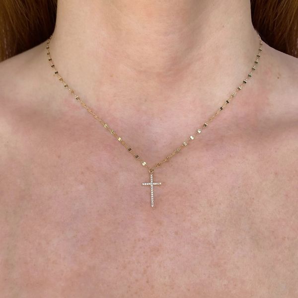 Diamond Cross Necklace Image 2 Orin Jewelers Northville, MI