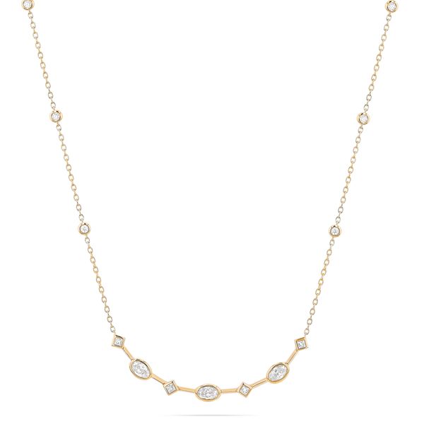 18K Yellow Gold Necklace With 11 Diamonds Orin Jewelers Northville, MI