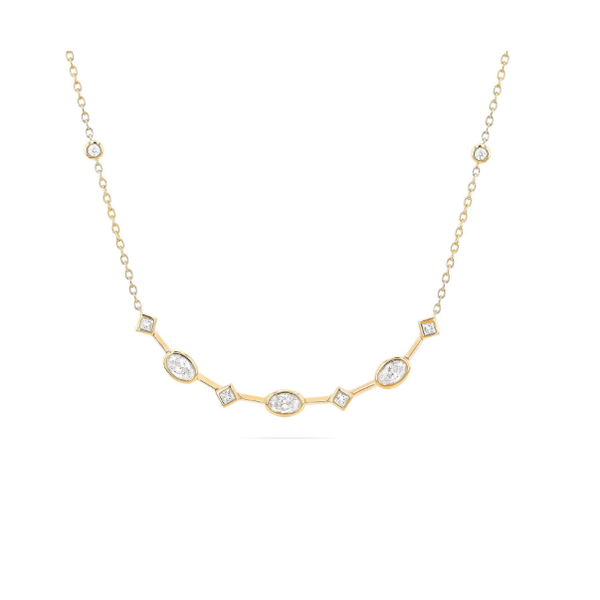 18K Yellow Gold Necklace With 11 Diamonds Orin Jewelers Northville, MI