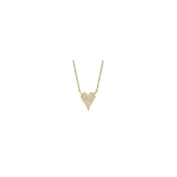 14k Yellow Gold Heart Pendant With 55 Diamonds Orin Jewelers Northville, MI