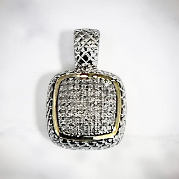 Sterling Silver and 14K Diamond Pendant Orin Jewelers Northville, MI