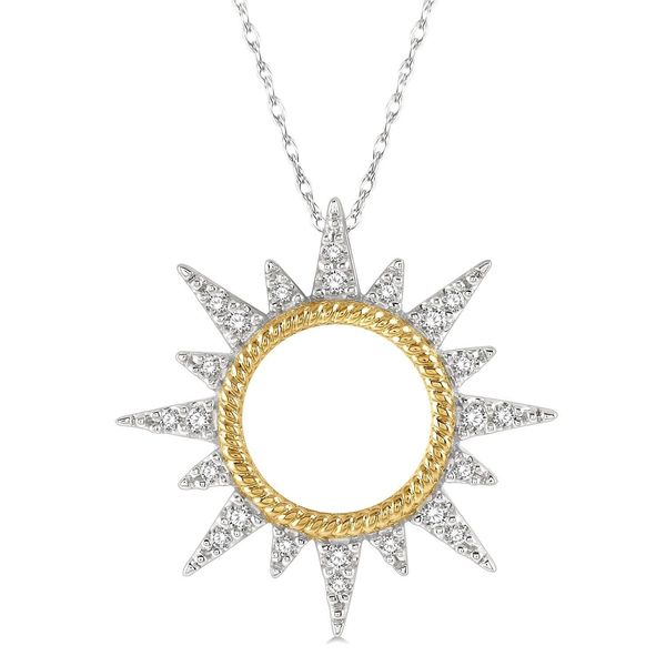 10k Two Tone Pendant With 24 Diamonds Orin Jewelers Northville, MI