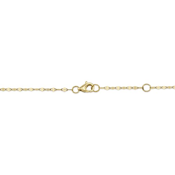 14K Yellow Gold Necklace With 10 Diamonds Image 5 Orin Jewelers Northville, MI