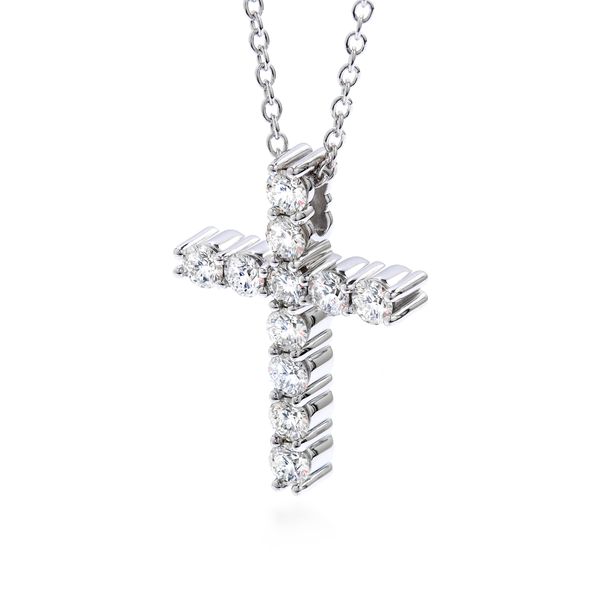 Whimsical Diamond Cross Necklace Image 2 Orin Jewelers Northville, MI