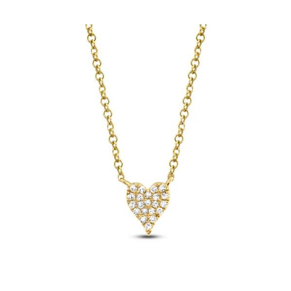 Pavé Diamond Heart Pendant Orin Jewelers Northville, MI