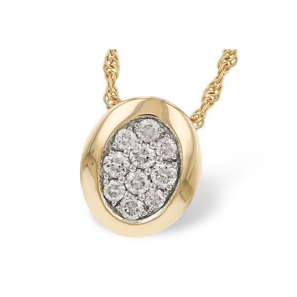 14K Yellow Gold Pendant With 10 Diamonds Orin Jewelers Northville, MI