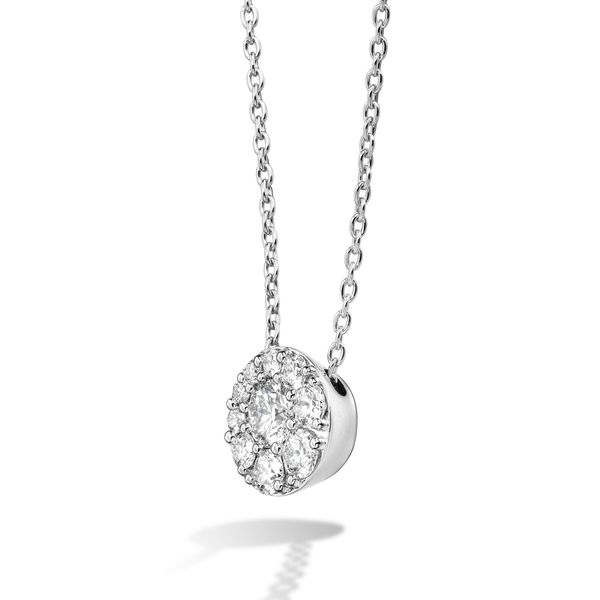 18K White Gold Tessa Diamond Circle Pendant By Hearts On Fire Image 2 Orin Jewelers Northville, MI