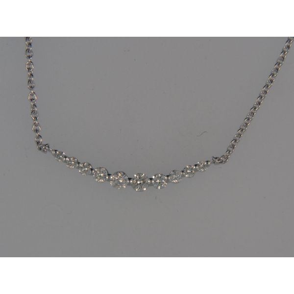 14k White Gold Necklace With 10 Diamonds Orin Jewelers Northville, MI