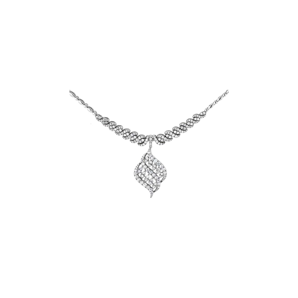 Lady's 18K White Gold Bellisimo Necklace w/192 Diamonds Orin Jewelers Northville, MI