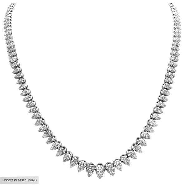 Lady's Platinum Necklace With 242 Diamonds Orin Jewelers Northville, MI