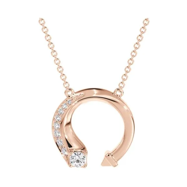 18k RosÃ© Gold FOREVERMARK Small Fashion Pendant With 7 Diamonds Orin Jewelers Northville, MI