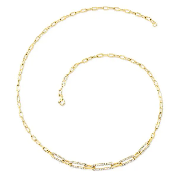 14k Yellow Gold Necklace With 122 Diamonds Orin Jewelers Northville, MI