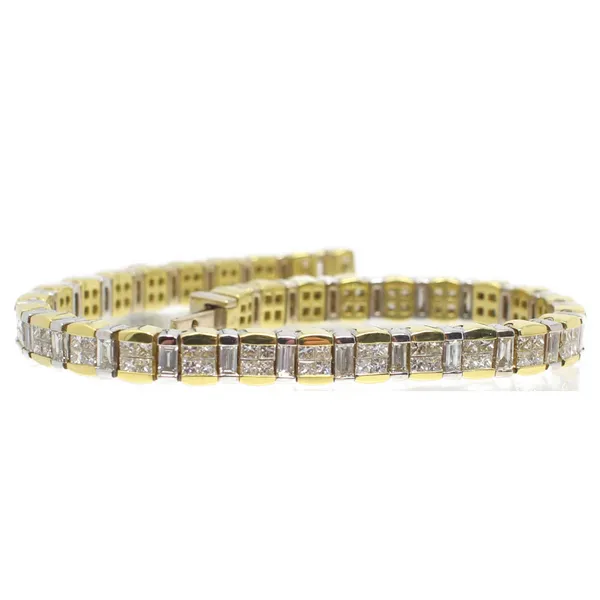 18 Karat Two Tone Bracelet With 160 Diamonds Orin Jewelers Northville, MI