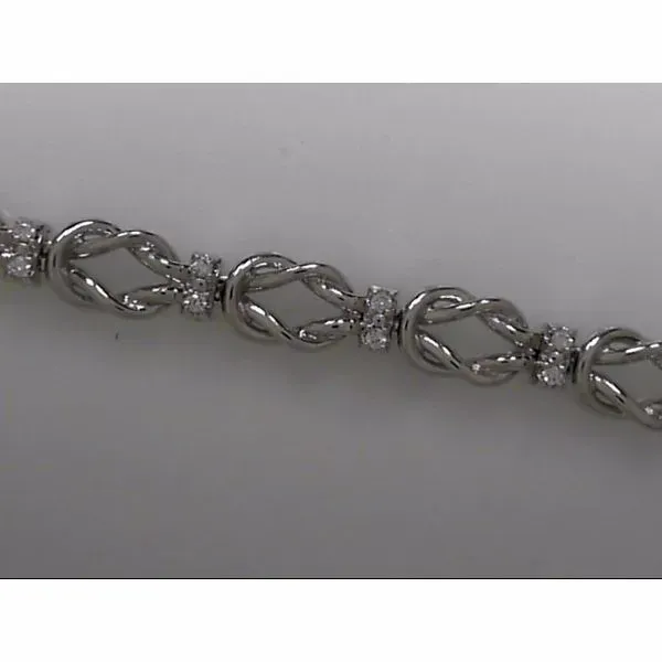 14k White Gold Add-A-Link Bracelet With 24 Diamonds Orin Jewelers Northville, MI