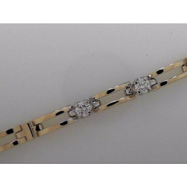 14k Yellow Gold Bracelet With 3 Diamonds Orin Jewelers Northville, MI