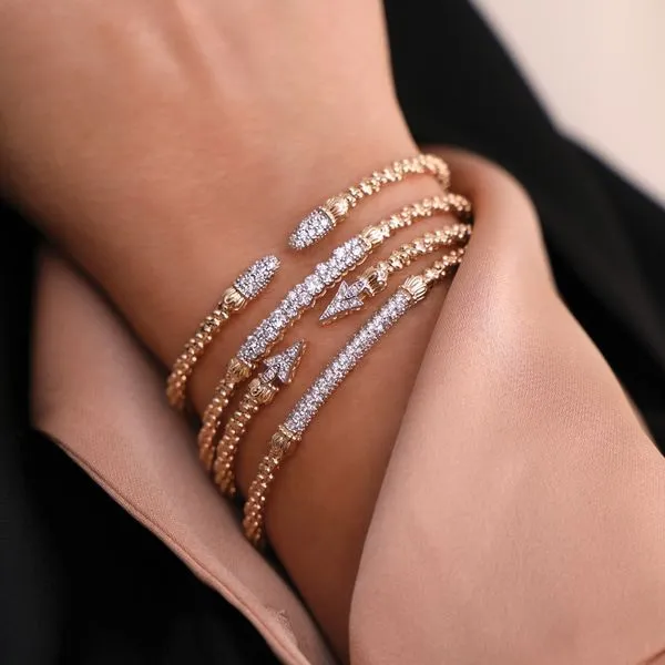 14k Yellow Gold Bracelet With Diamonds Image 2 Orin Jewelers Northville, MI