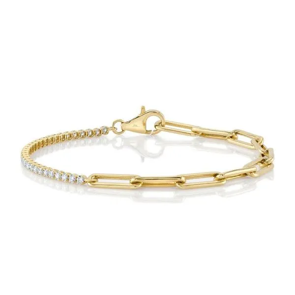 14k Yellow Gold Bracelet With 31 Diamonds Orin Jewelers Northville, MI
