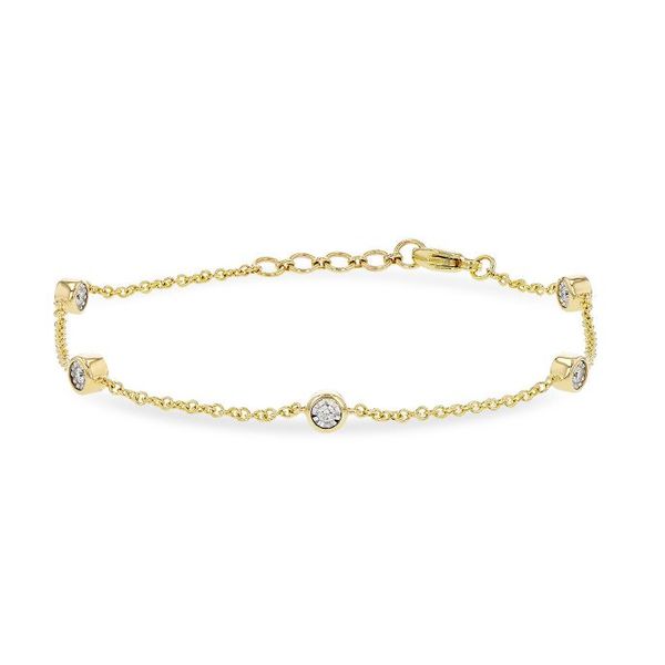 14k Yellow Gold Bracelet With 10 Diamonds Orin Jewelers Northville, MI