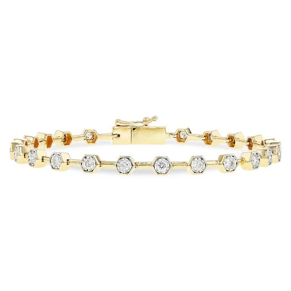 14K Yellow Gold Bracelet With 29 Diamonds Orin Jewelers Northville, MI